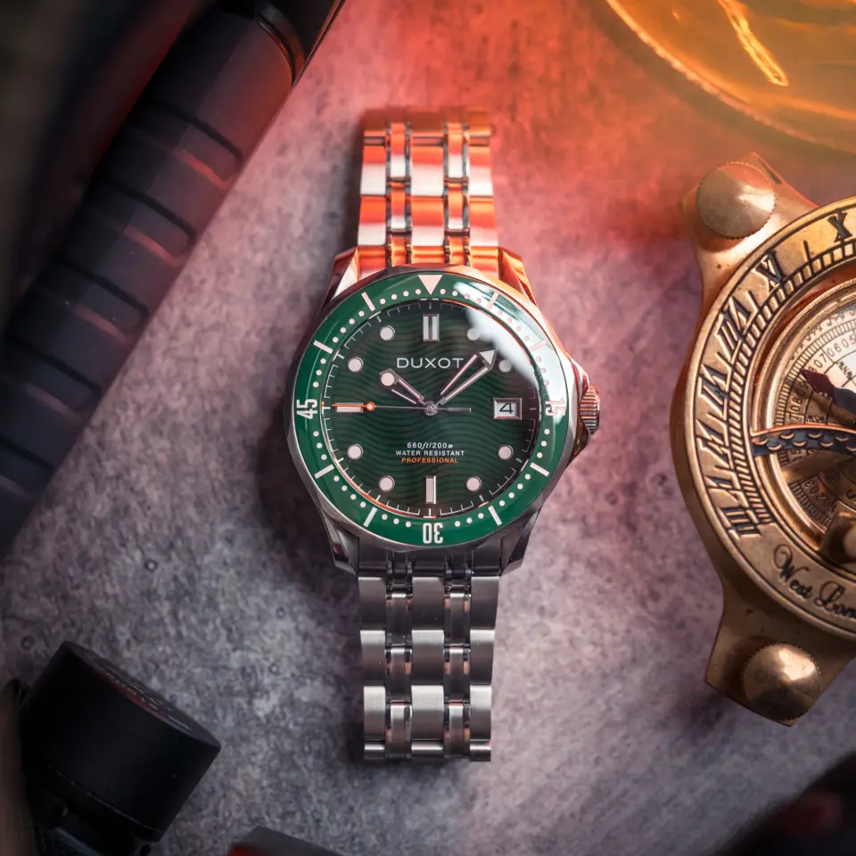 Duxot Henri Diver Elite Green DX-2060-33 Otomatik Erkek Kol Saati