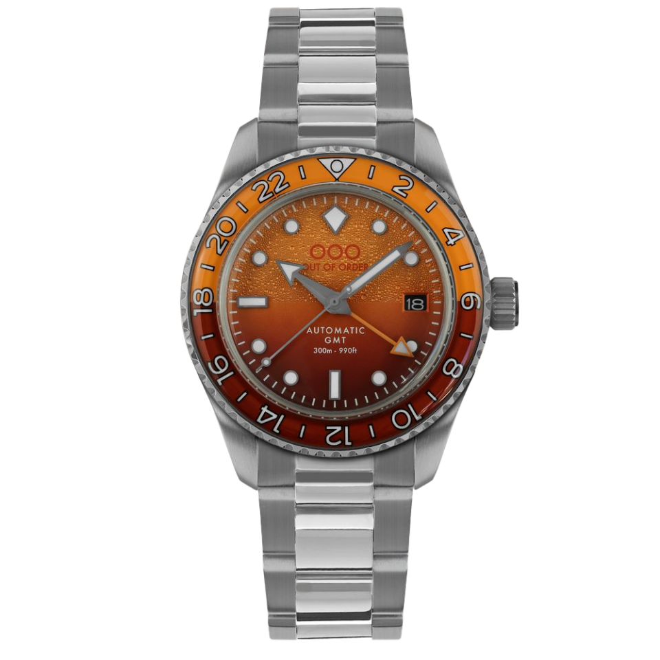 OUT OF ORDER OOO.001-25.NE.BAND NEGRONI AUTOMATIC GMT - ULTRA BRUSHED ERKEK KOL SAATİ