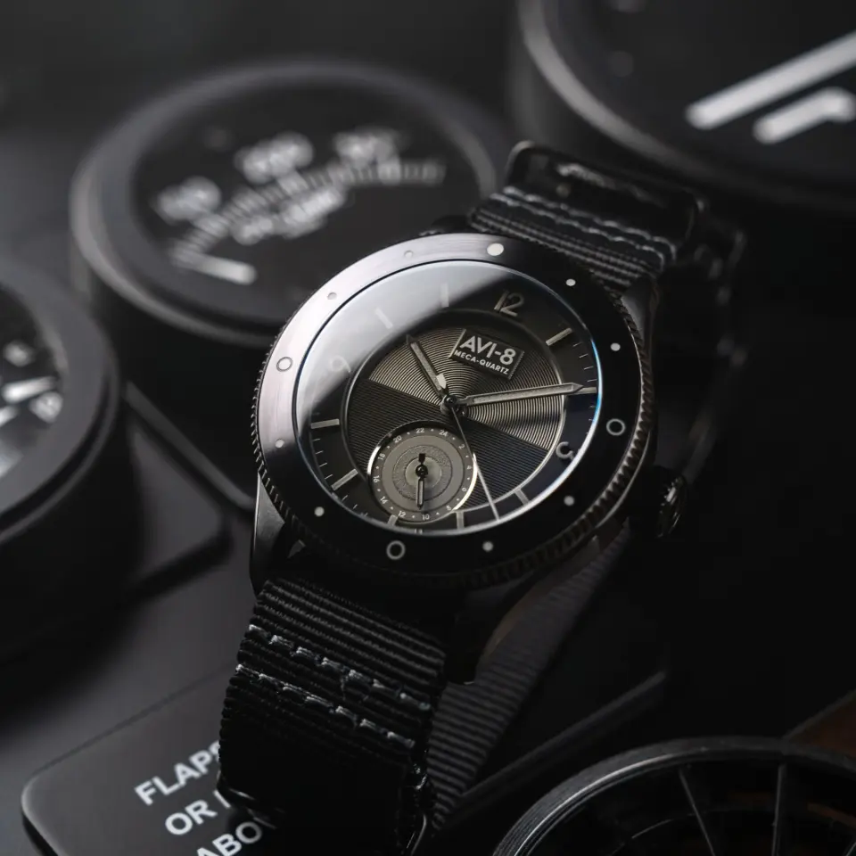 AVI-8 Flyboy Airmaster Sector Meca-Quartz AV-4112-05 Erkek Kol Saati