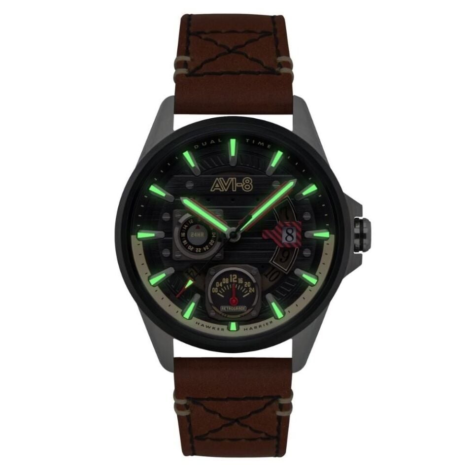 AVI-8 HAWKER HARRIER AV-4098-02 (Citizen Miyota GP03 Mekanizmalı) Erkek Kol Saati