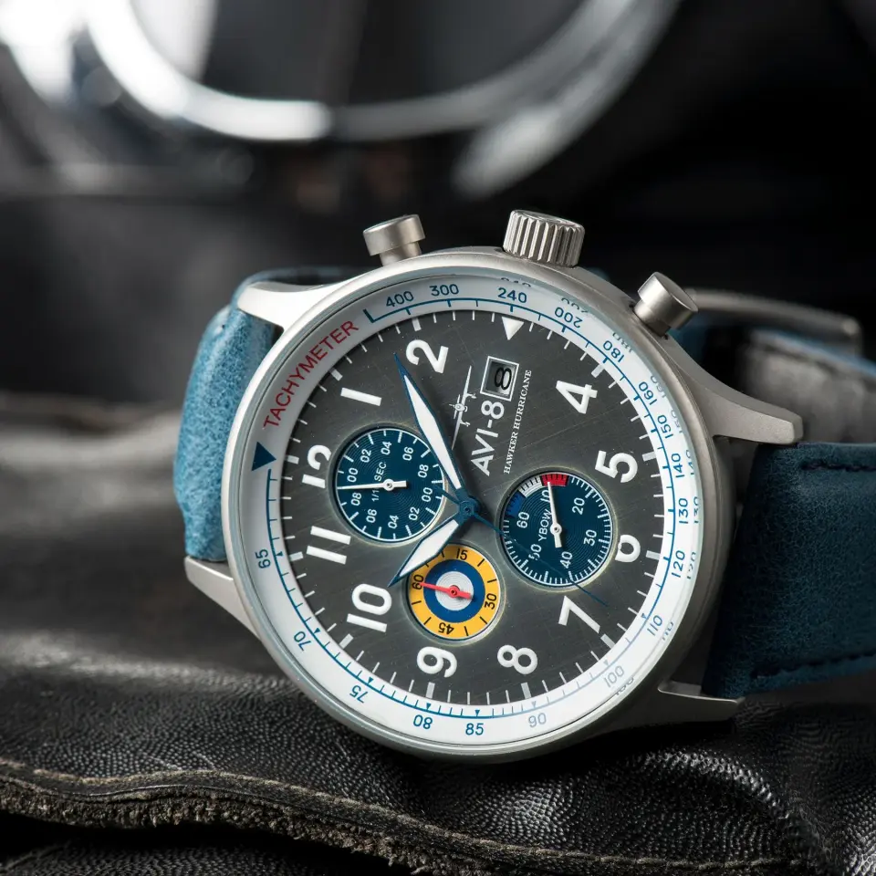 AVI-8 Hawker Hurricane Classic Chronograph AV-4011-0F Erkek Kol Saati