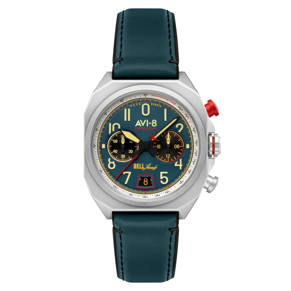 AVI-8 BELL X-1 MACHBUSTER AV-4118-01 (Seiko VK64 Mekanizmalı) Erkek Kol Saati