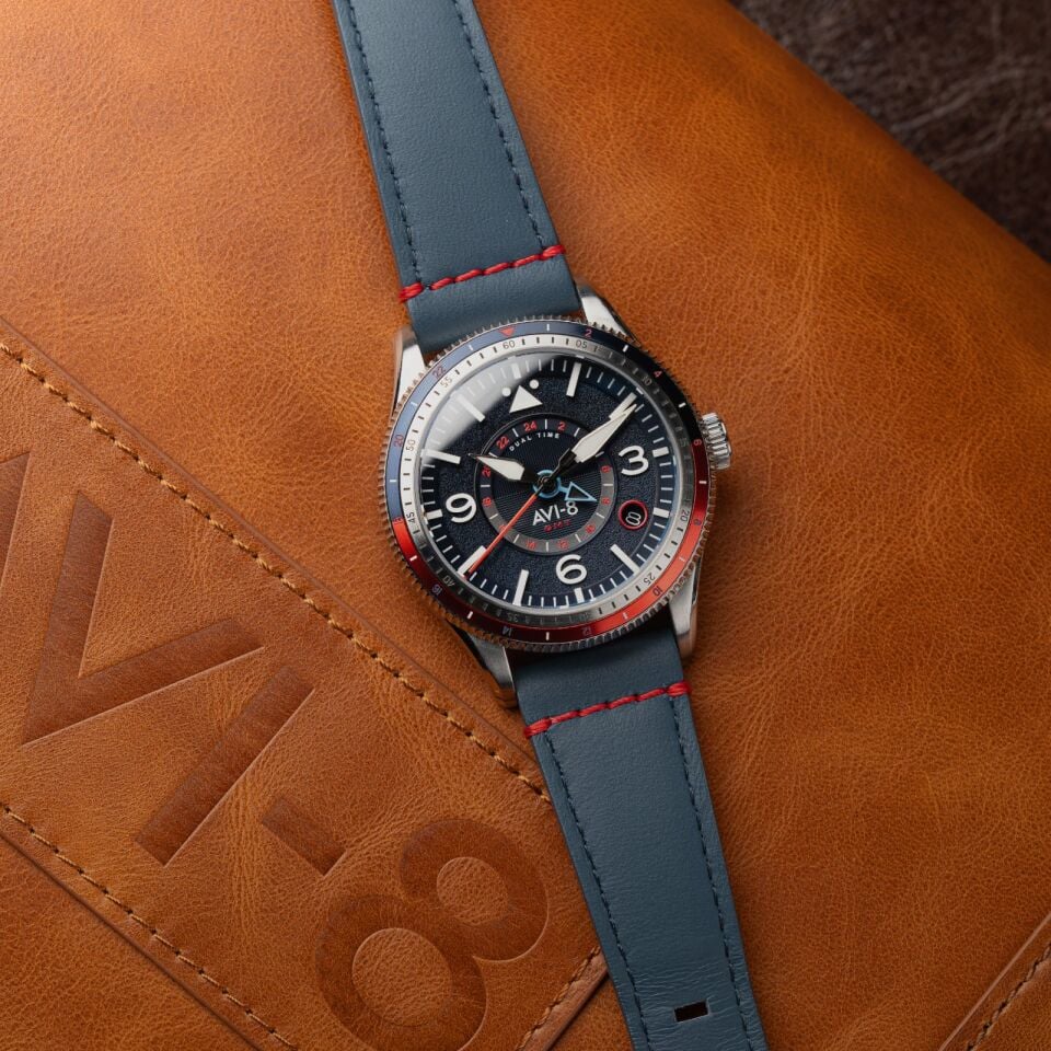 AVI-8 FLYBOY AIRMASTER GMT AV-4128-04 (Seiko NH34 Mekanizmalı) Otomatik Erkek Kol Saati