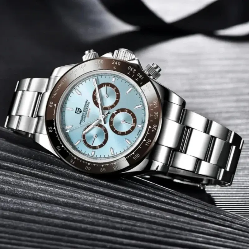 Pagani Design PD-1644 Sky Blue Chronograph Erkek Kol Saati