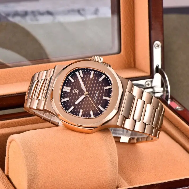 Pagani Design PD-1728 Rose Gold Brown Otomatik Erkek Kol Saati