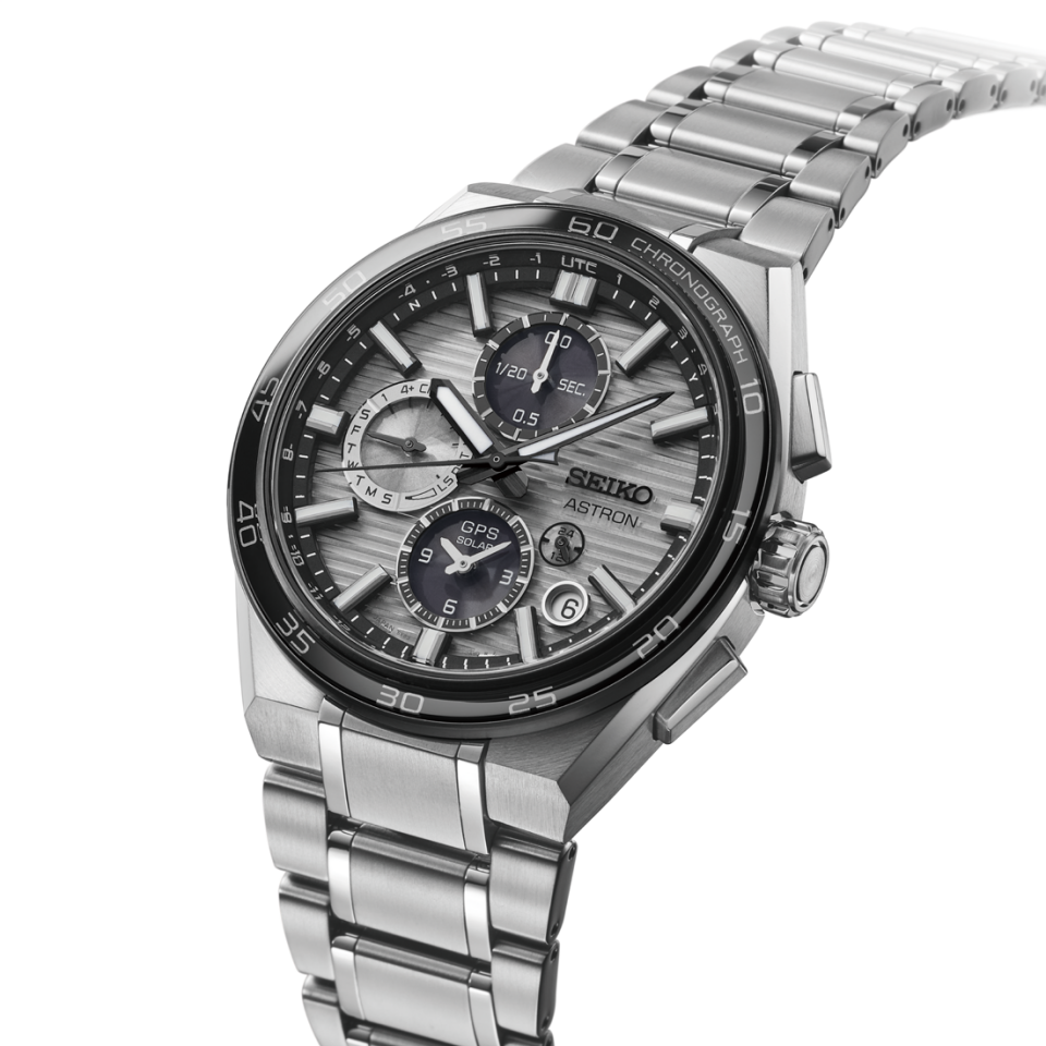 Seiko Astron GPS Solar Dual Time Chronograph Silvery Grey - SSH177J Erkek Kol Saati