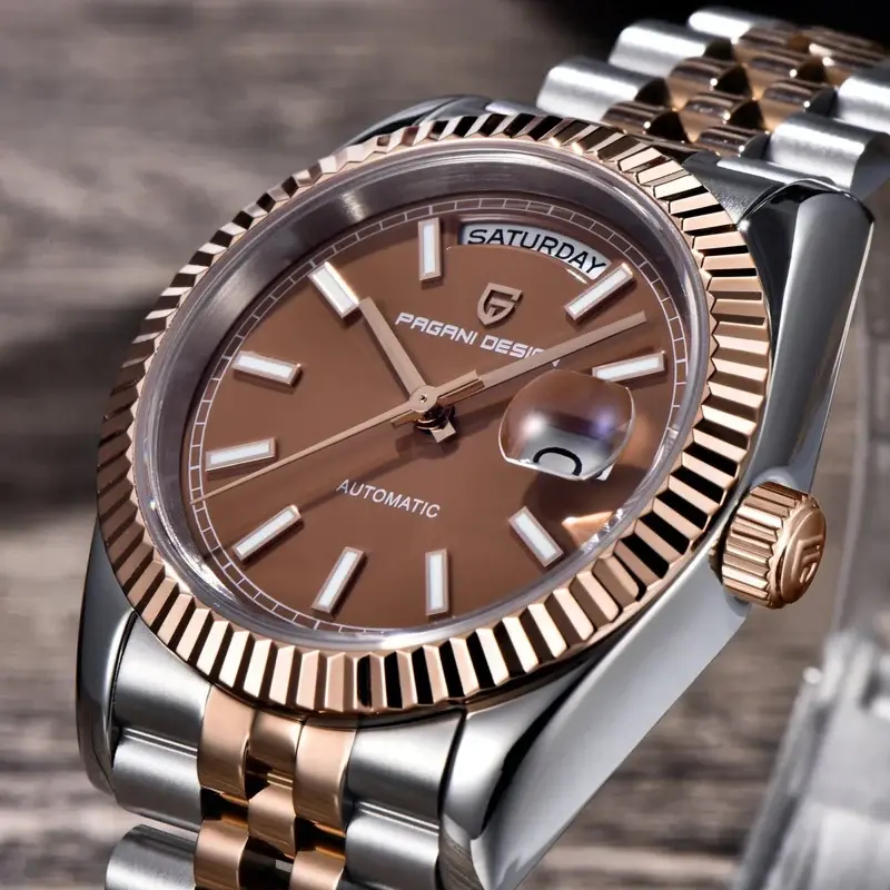 Pagani Design PD-1752 Rose Gold Brown Otomatik Erkek Kol Saati