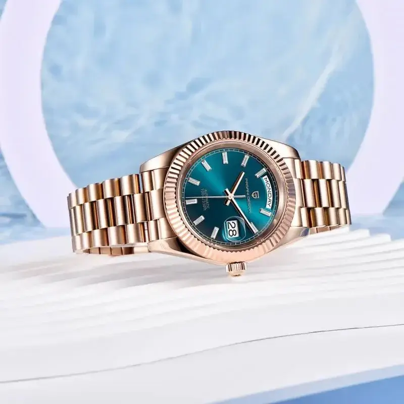 Pagani Design PD-1783 Rose Gold Blue Otomatik Erkek Kol Saati