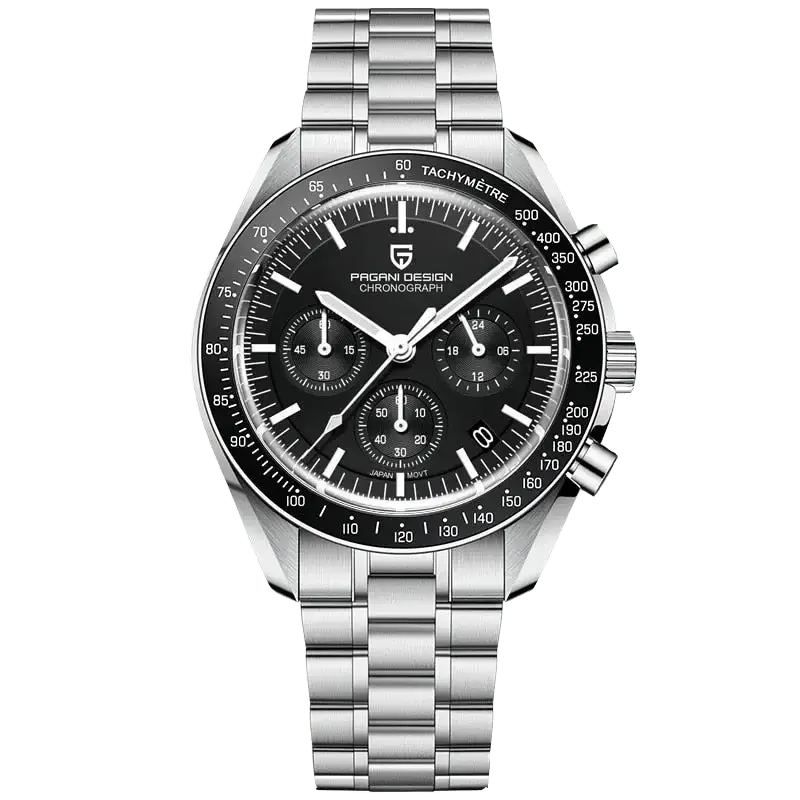 Pagani Design PD-1701 Black Chronograph Erkek Kol Saati