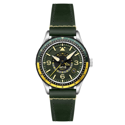 AVI-8 FLYBOY AIRMASTER GMT AV-4128-03 (Seiko NH34 Mekanizmalı) Otomatik Erkek Kol Saati